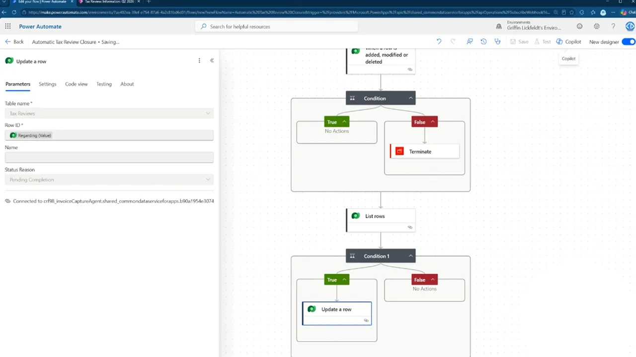 Automatic Tax Review Closure